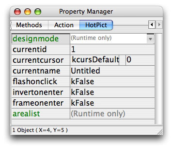 HotPICT Runtime Properties