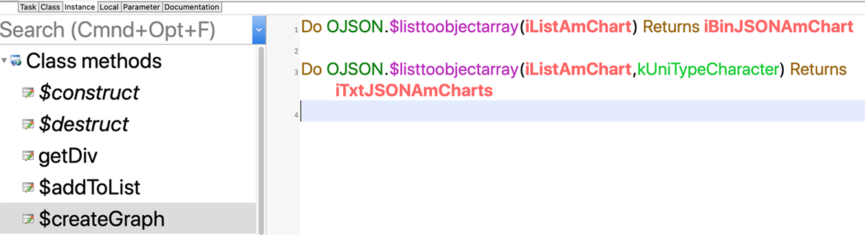 Integrating AmCharts into Omnis Studio